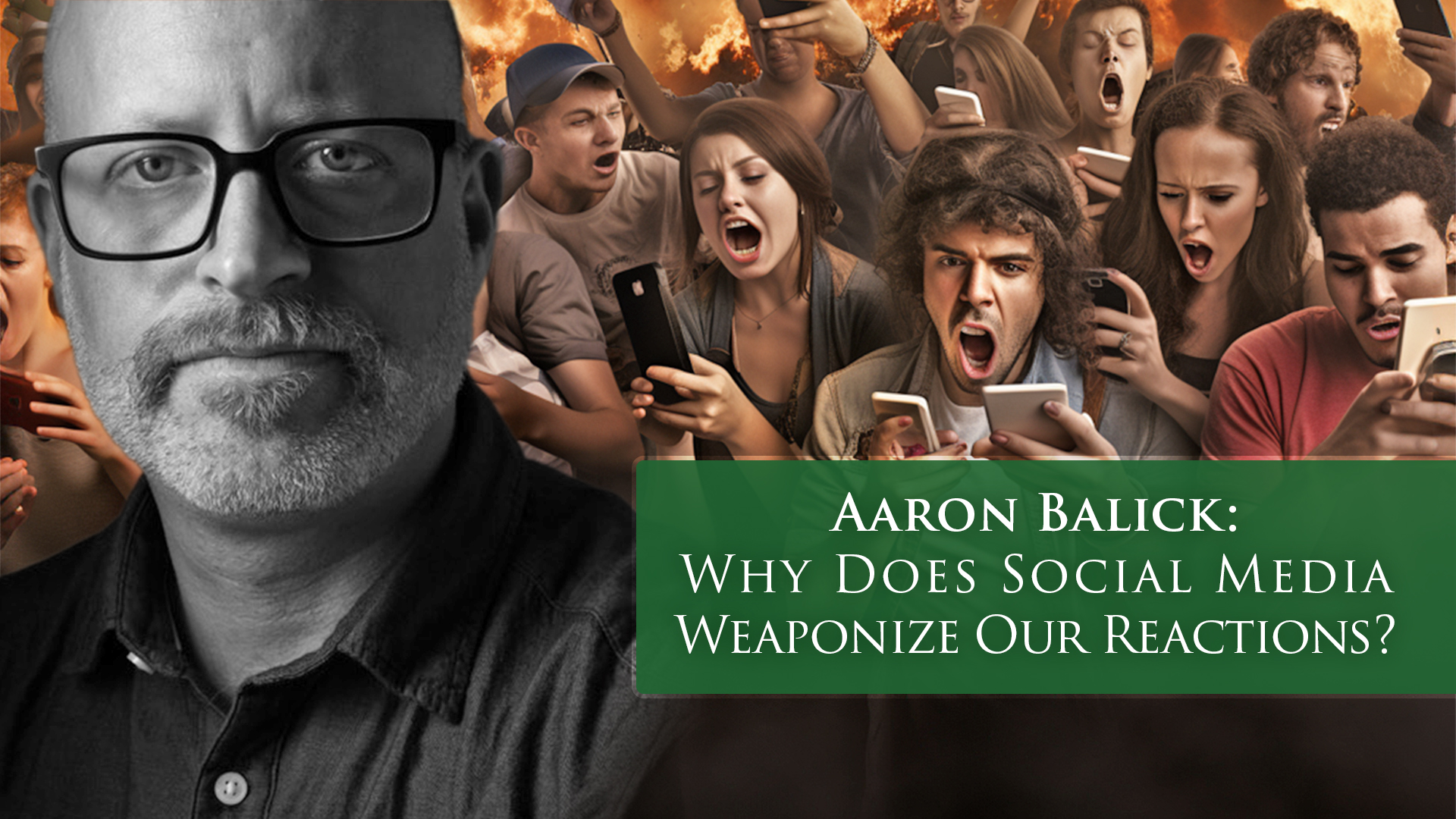 Author Aaron Balick discussing reactivity in social media platforms
